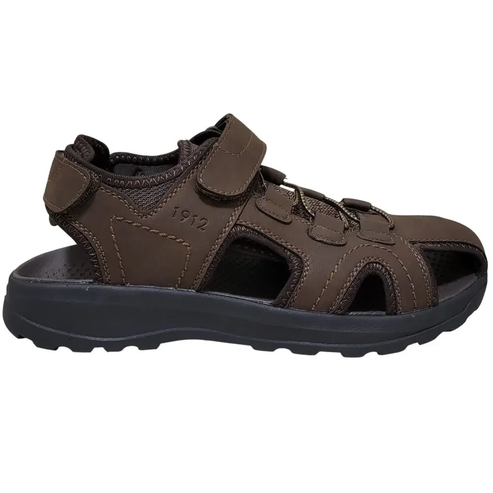 Nunn Bush Men Huck Sport Fisherman Closed Toe Sandals Size US 8M Brown